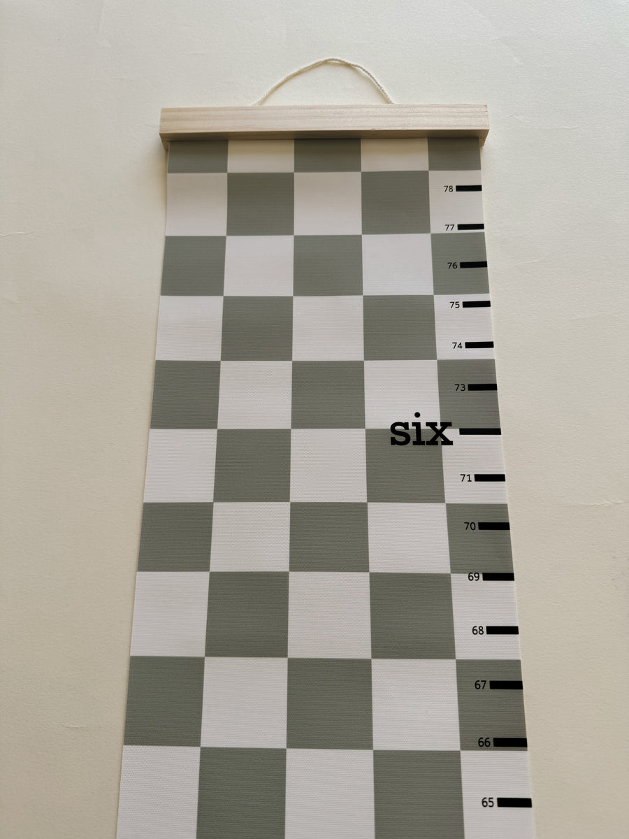 Sage Ruler Canvas Growth Chart – Hello Little Company